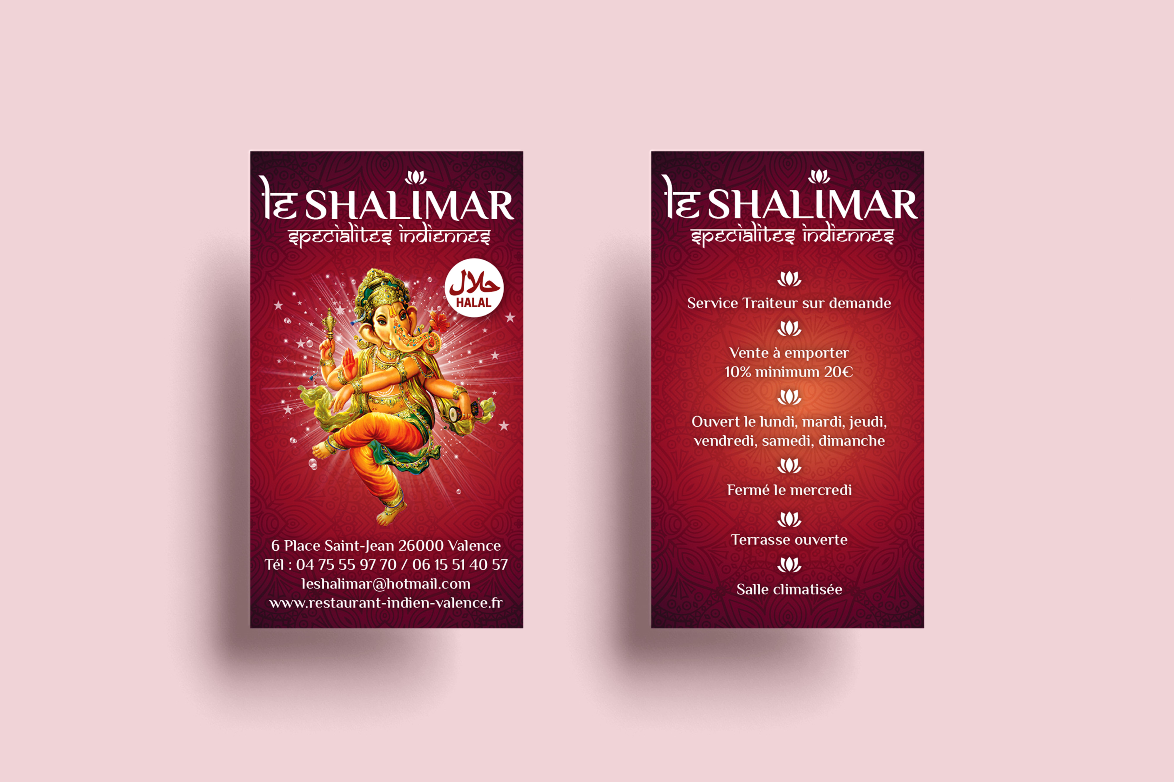 Carte de visite Le Shalimar - Alworld.fr