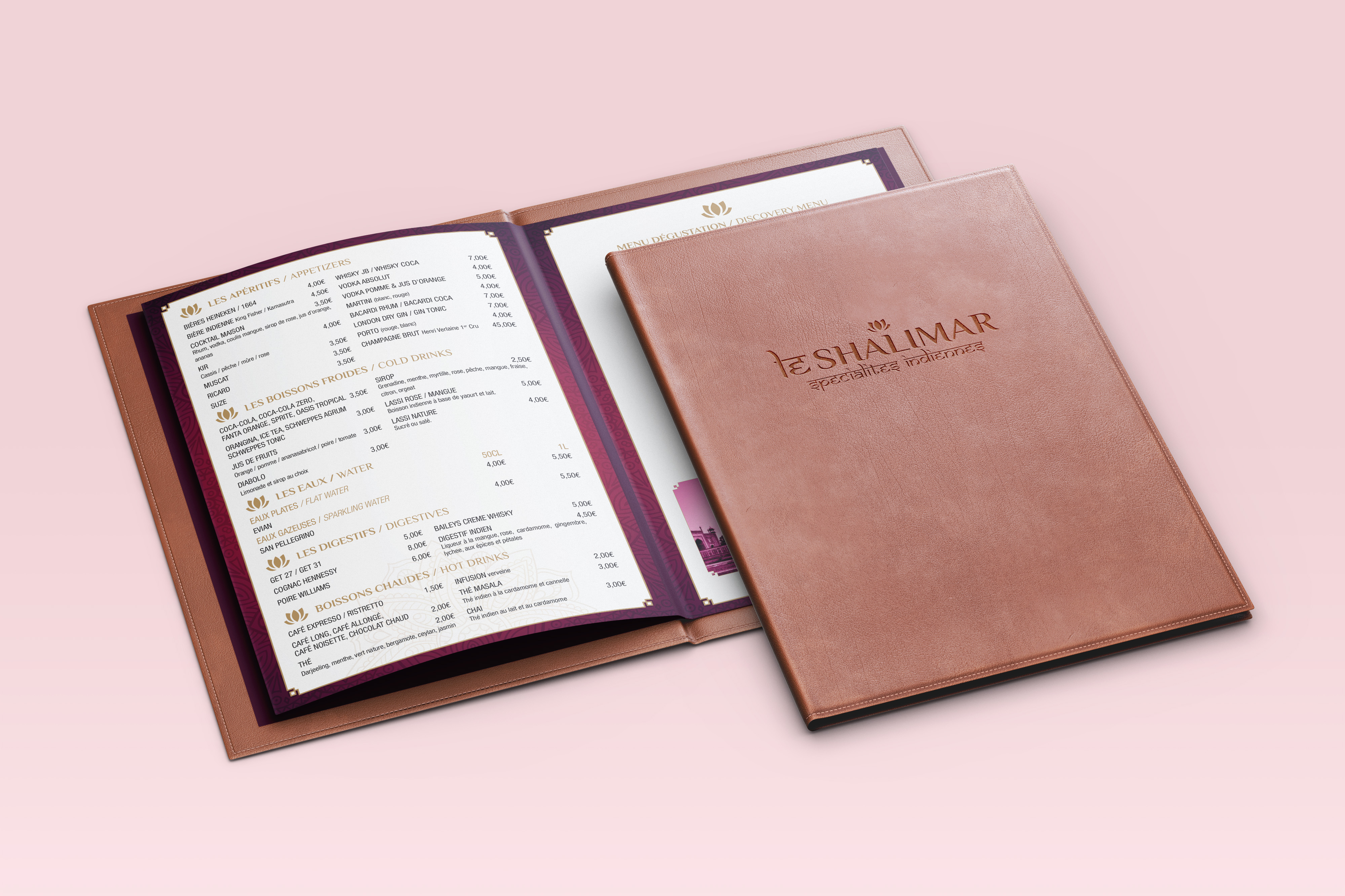 Menu Restaurant Carte Le Shalimar - Alworld.fr