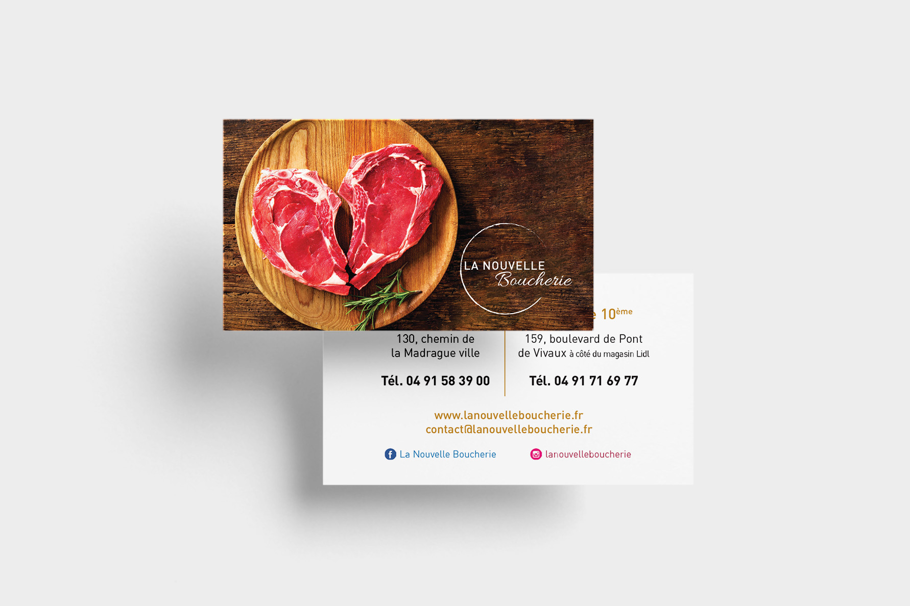 Carte de visite La Nouvelle Boucherie - Alworld.fr