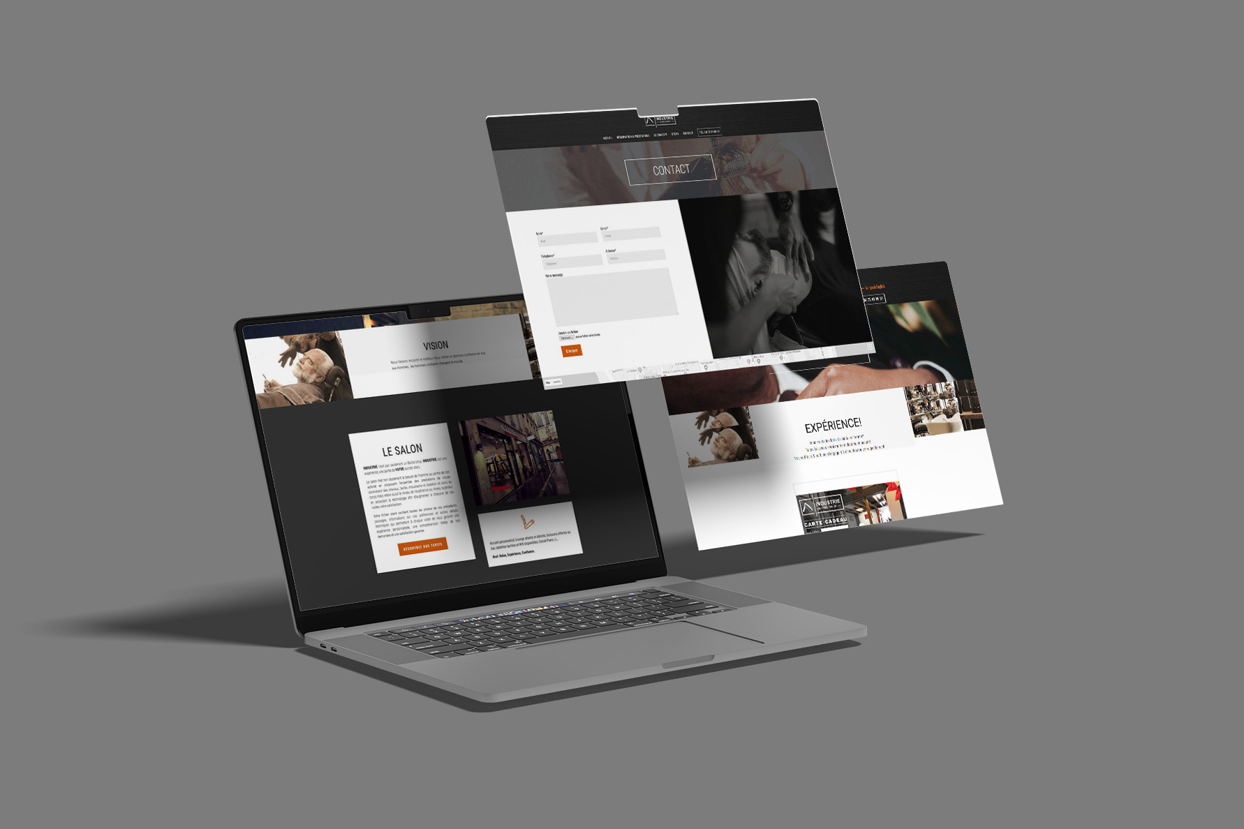 Site web Industrie Barbershop - Alworld.fr