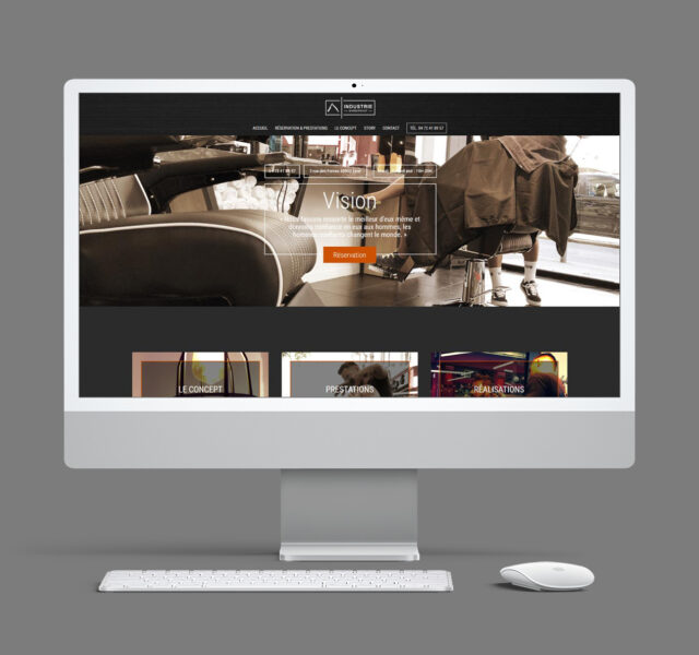 Site web Industrie Barbershop - Alworld.fr