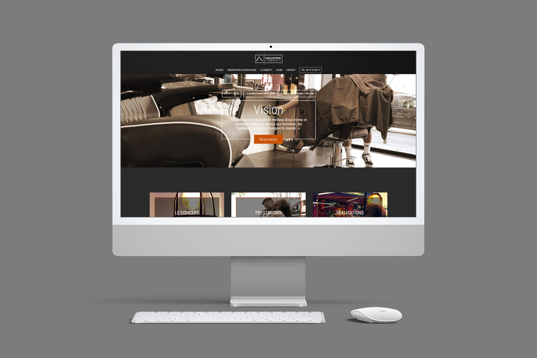 Site web Industrie Barbershop - Alworld.fr