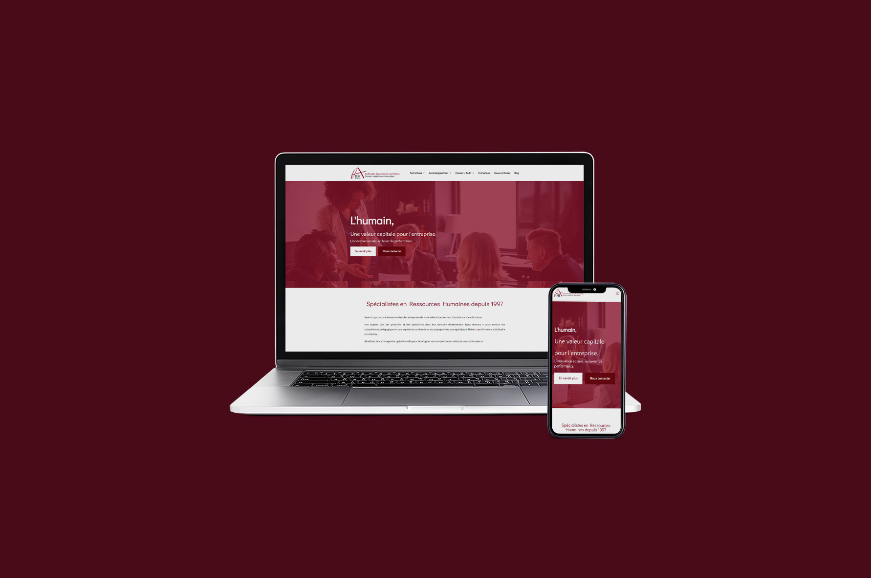 Site web Aptitudes RH - Alworld.fr