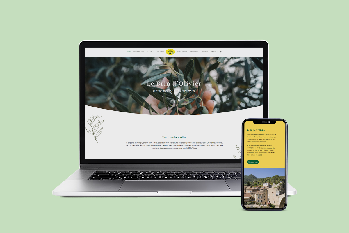 Site internet Le Brin d'Olivier - Alworld.fr