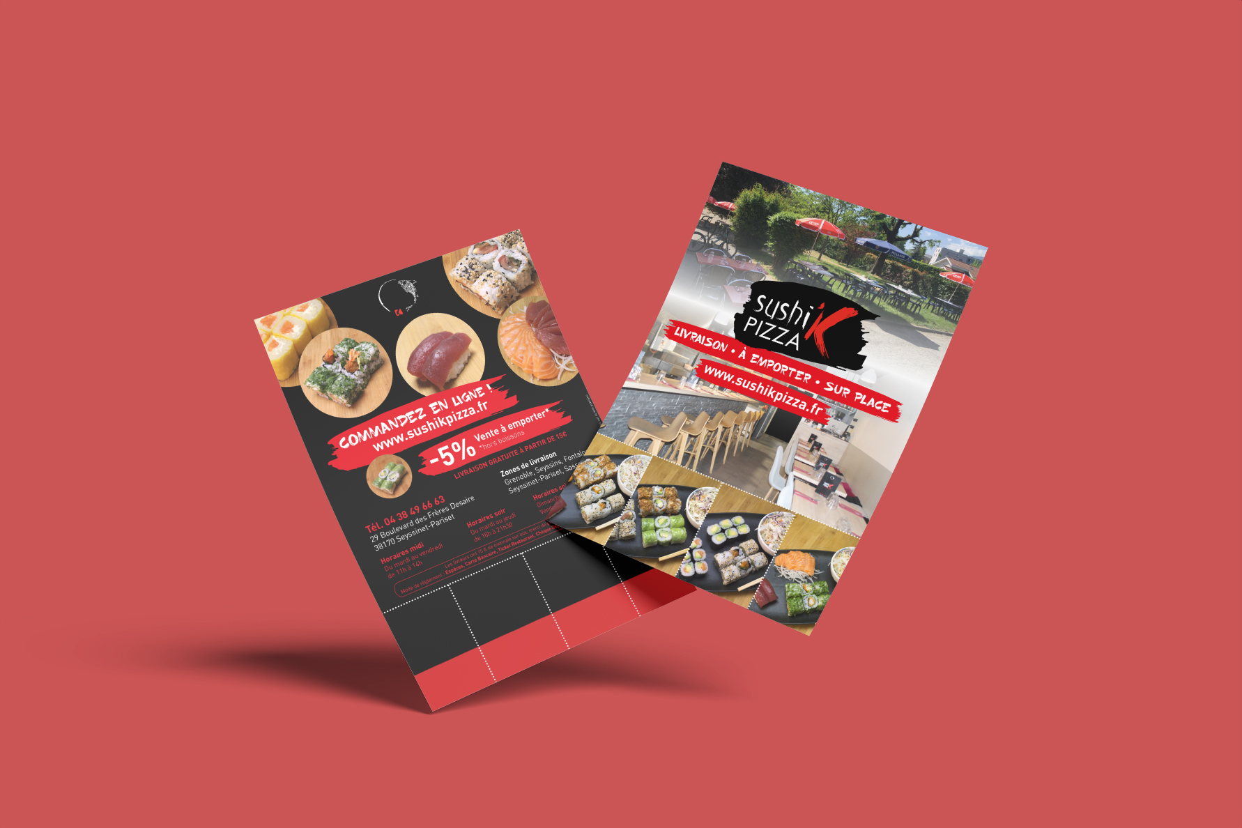 Flyer livraison Sushi K Pizza - Alworld.fr