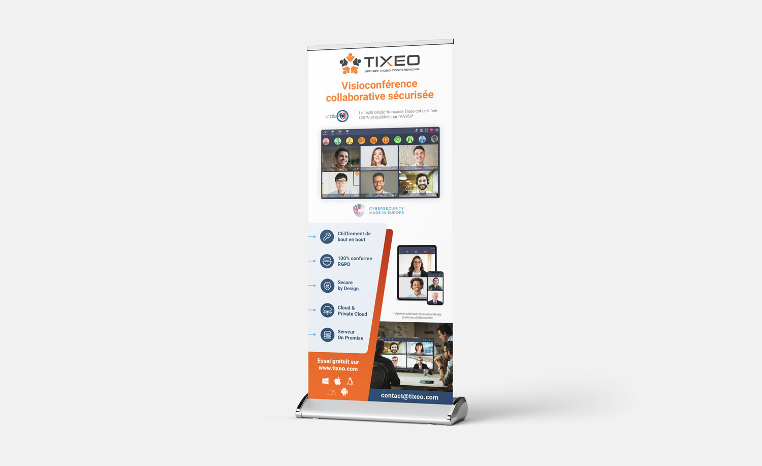 Roll-up Tixeo - Alworld.fr