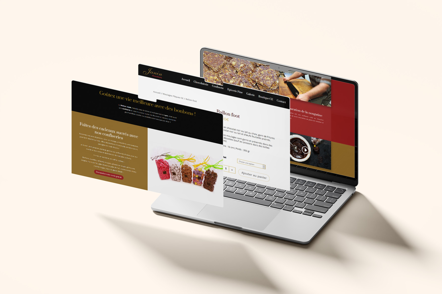 Site internet Chocolaterie Janin - Alworld.fr