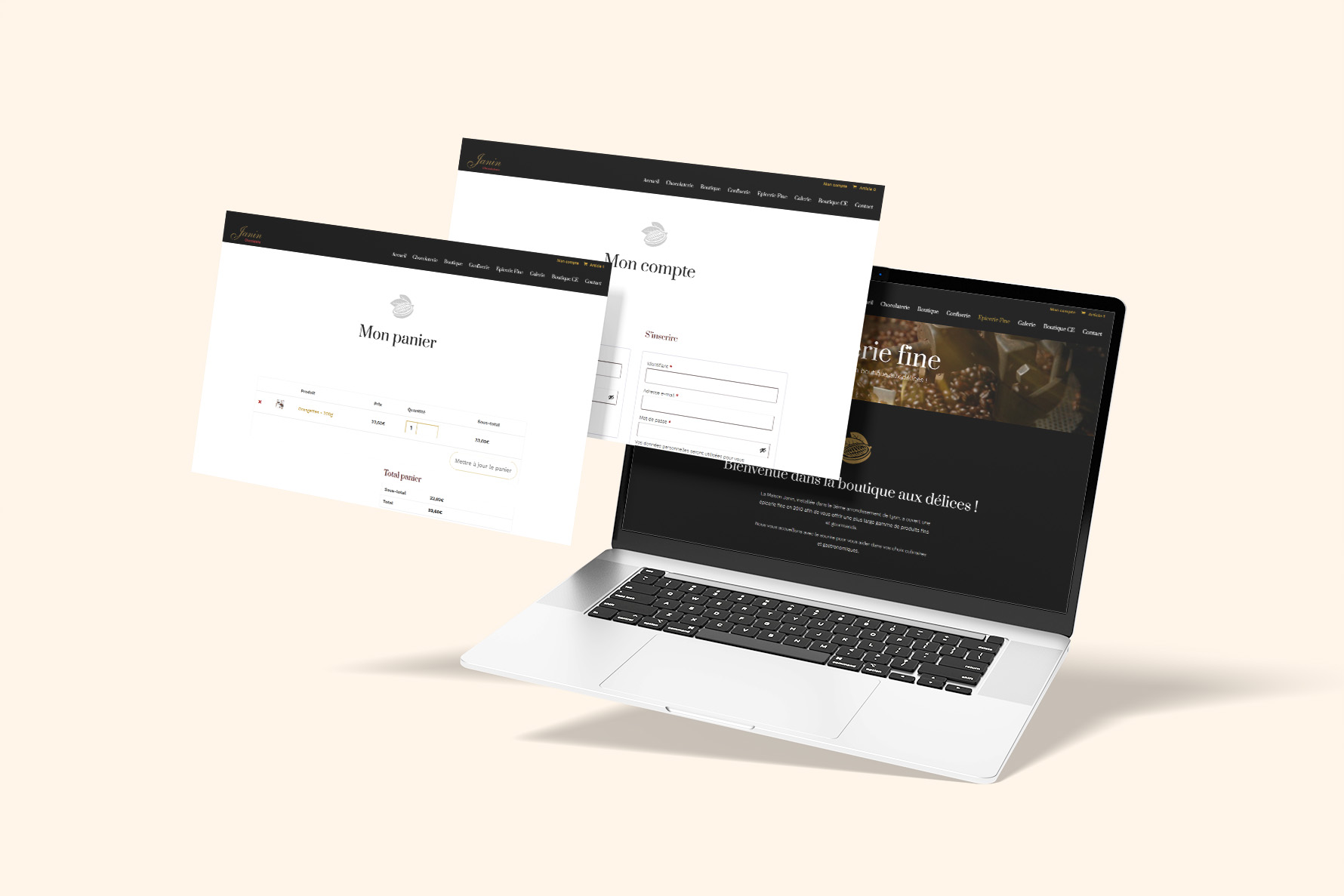 Site internet Chocolaterie Janin - Alworld.fr